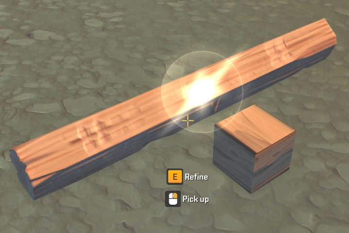 Scrap wood rod and block