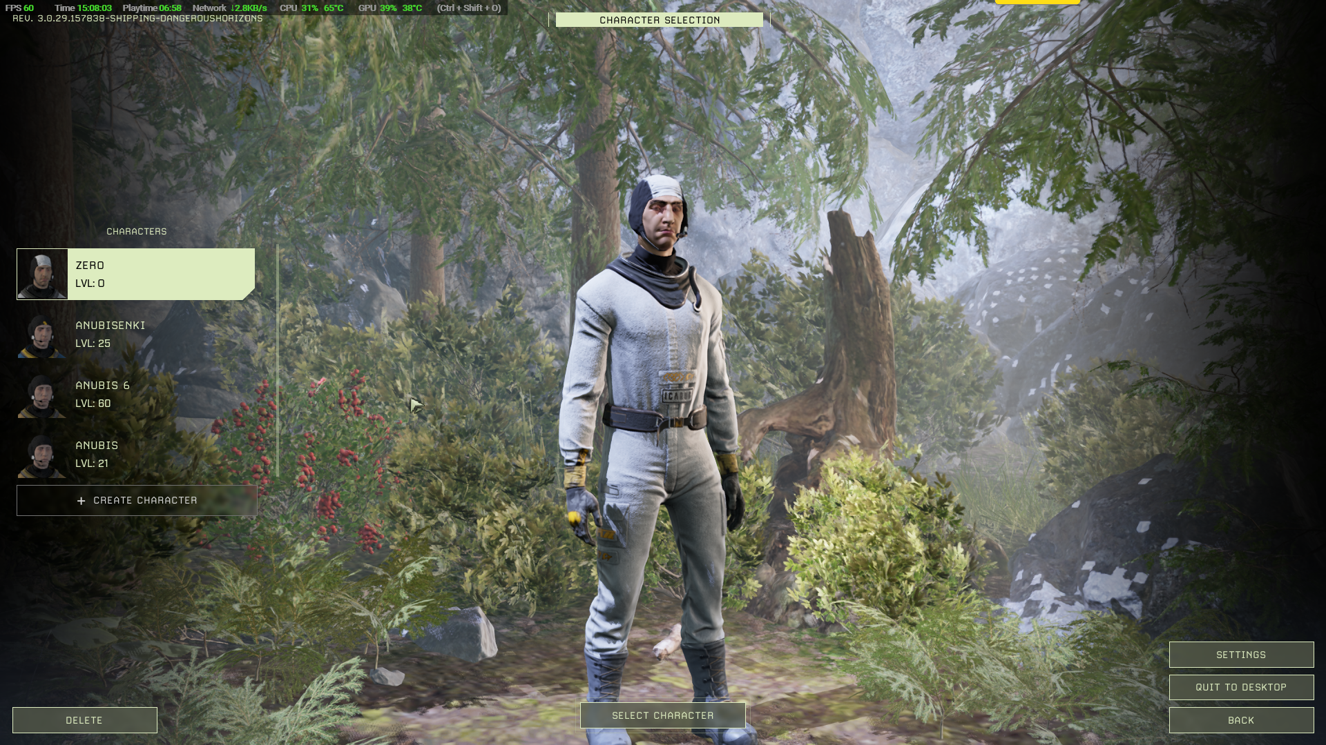 A new character - Zero
