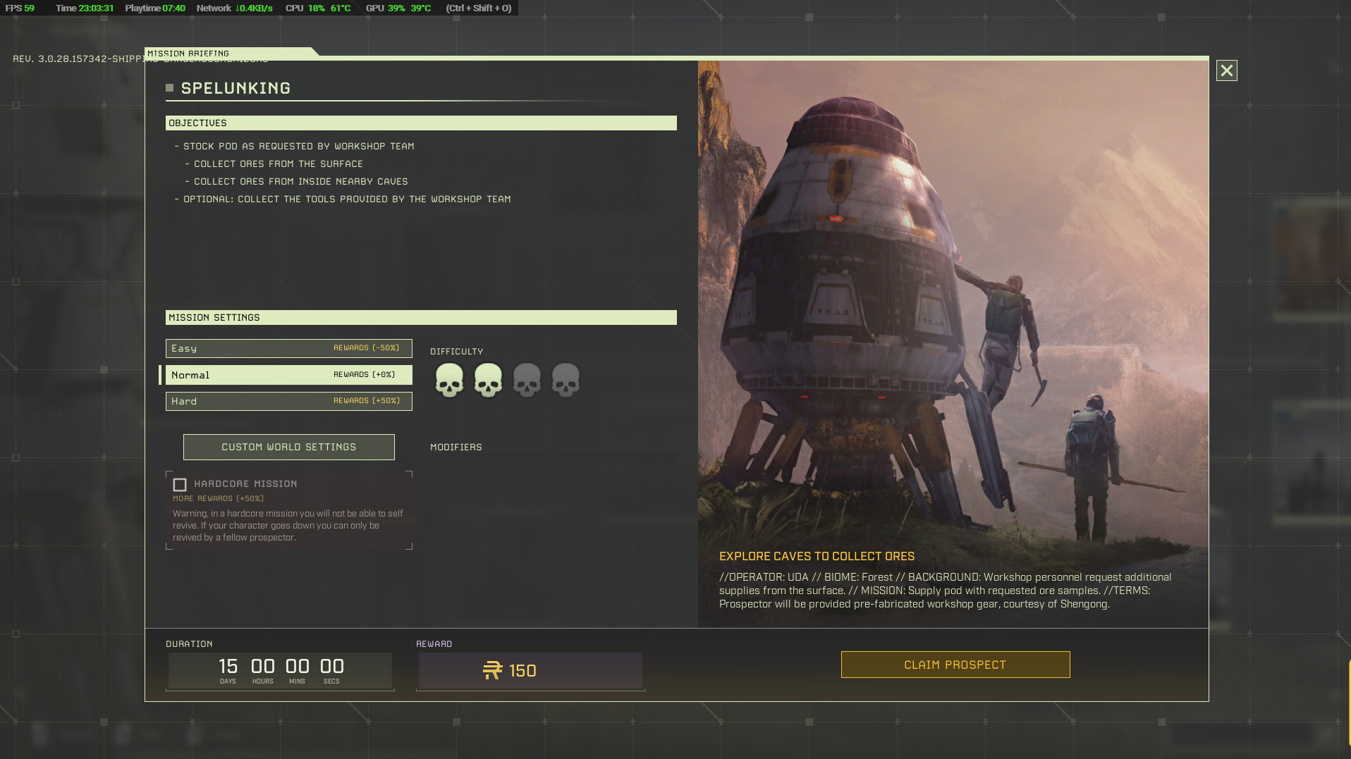 Mission 2 - Spelunking Briefing