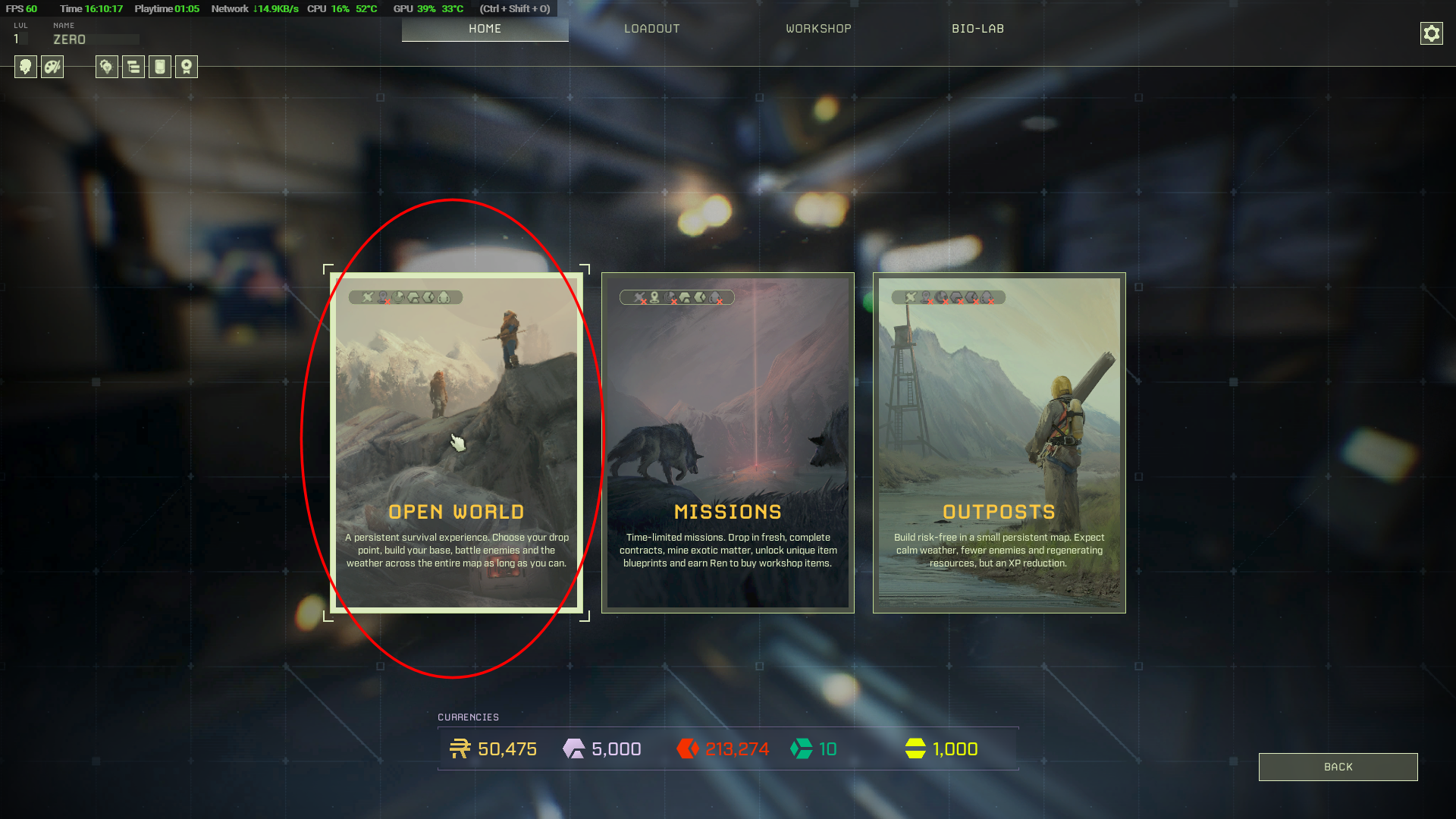 Choose an Open world
