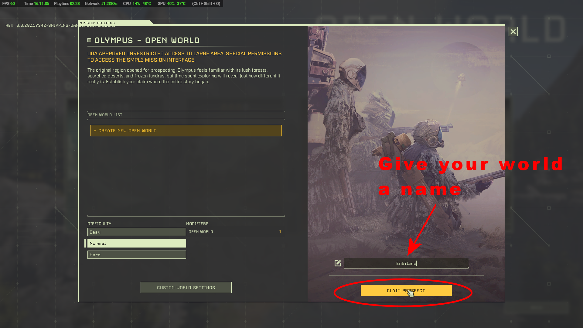 Name and create the prospect
