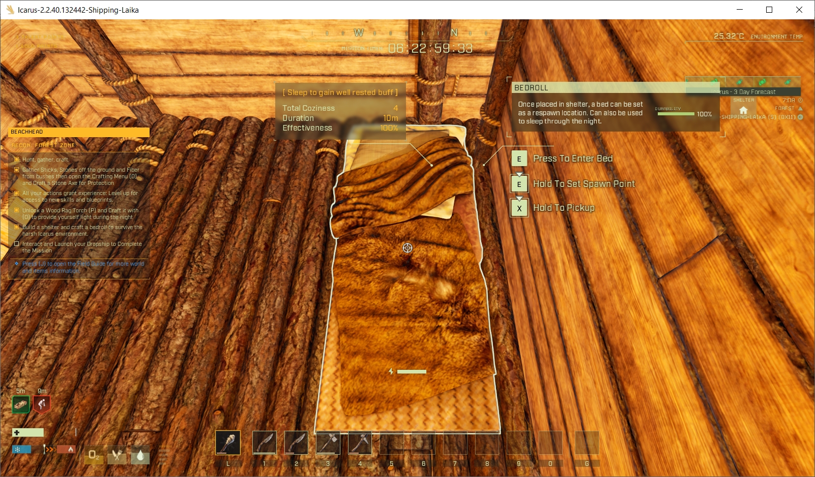 Placing Bed