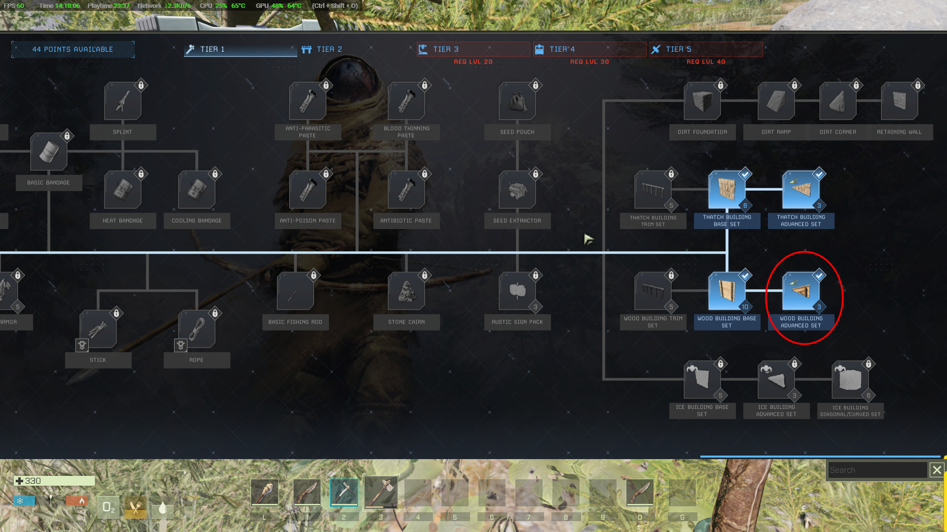 Advanced Building Unlocks