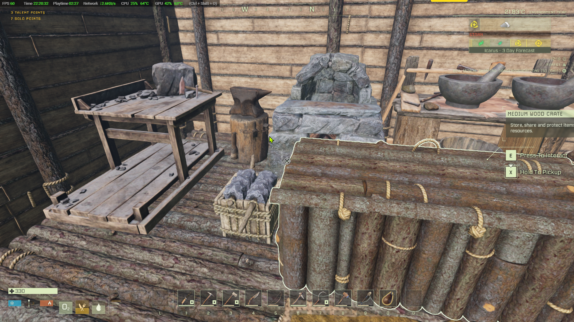 Icarus masonry bench