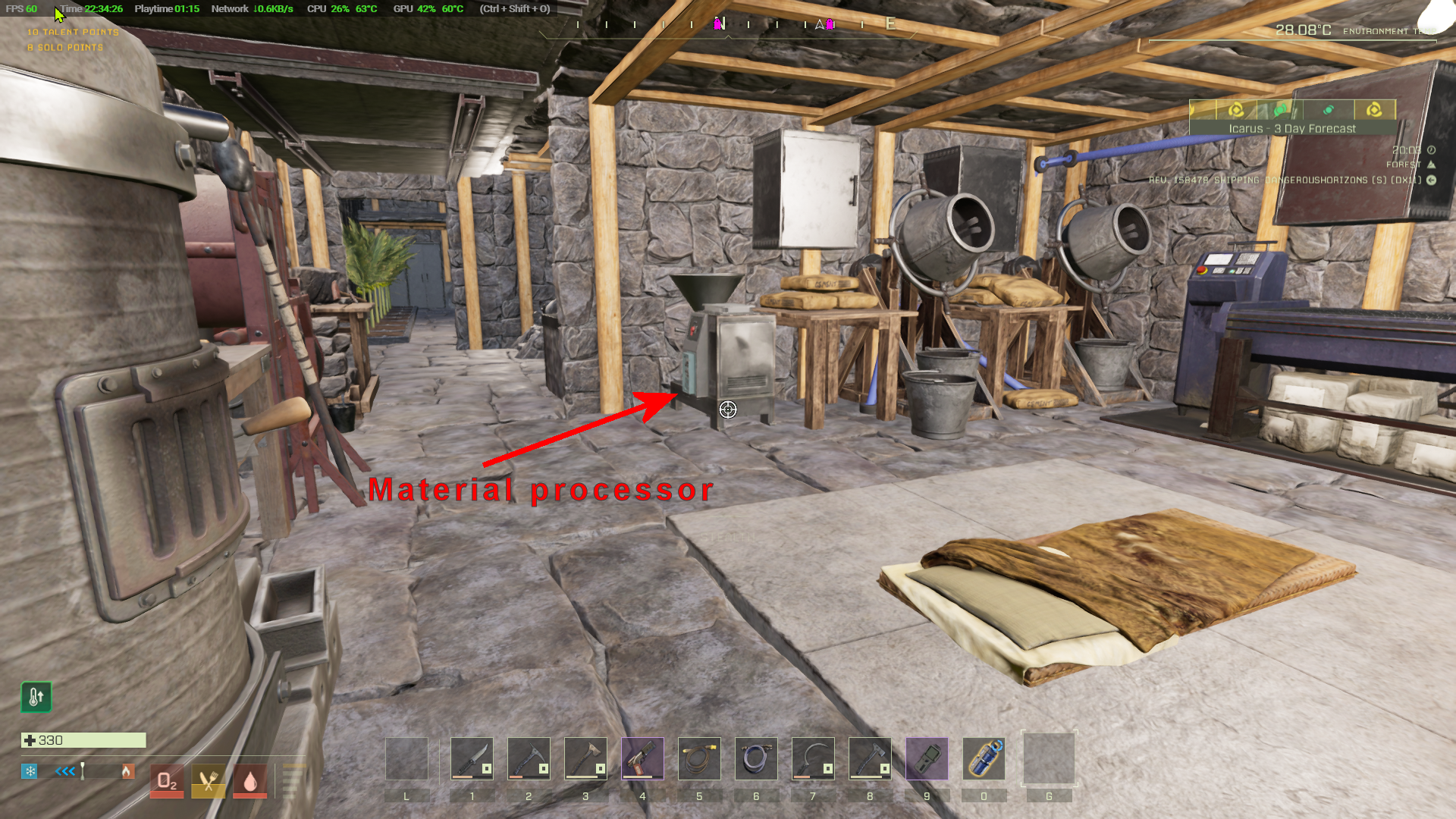 Icarus material processor