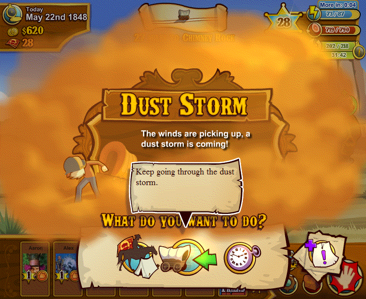 Keep going in a dust storm