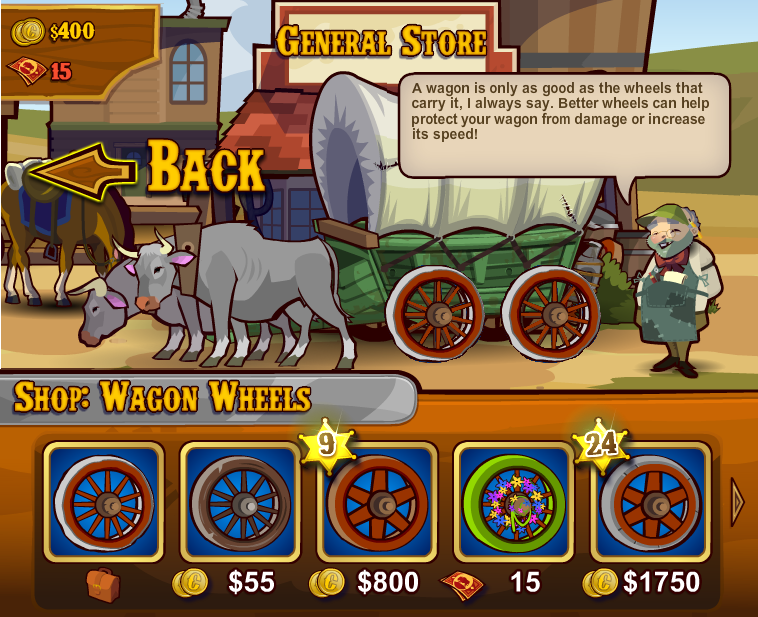 The wagon wheels