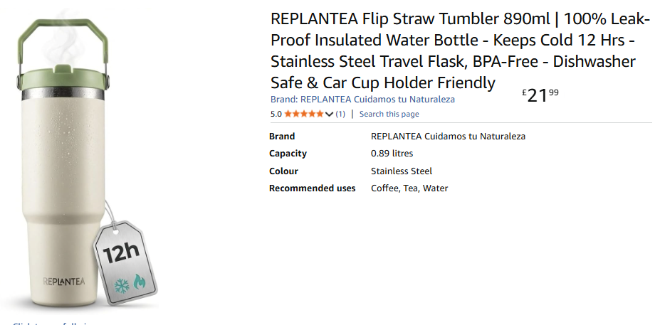 850ml (30 oz.) travel mug
