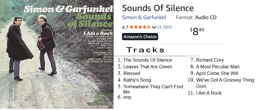 The Sounds of Silence album by Simon & Garfunkel